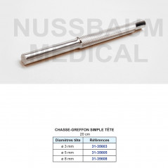 Chasse-greffon 20 cm simple tête