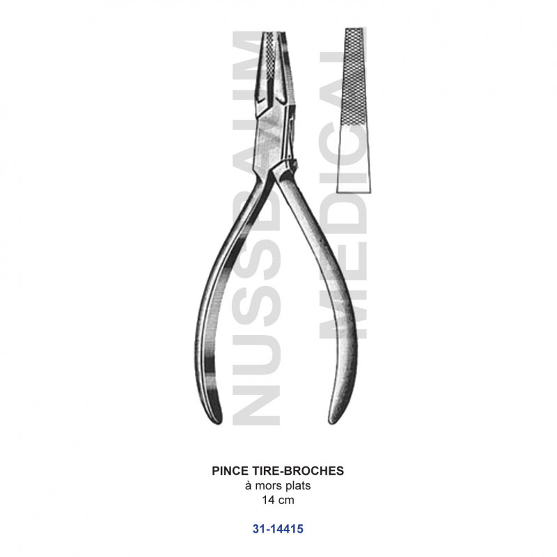 Pince tire-broches 14 cm