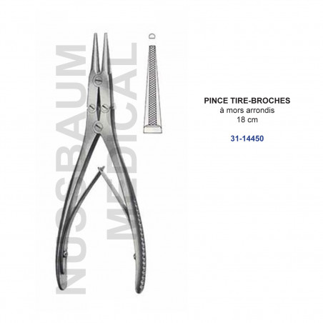 Pince tire-broches 18 cm