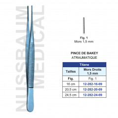 Pince De Bakey en Titane
