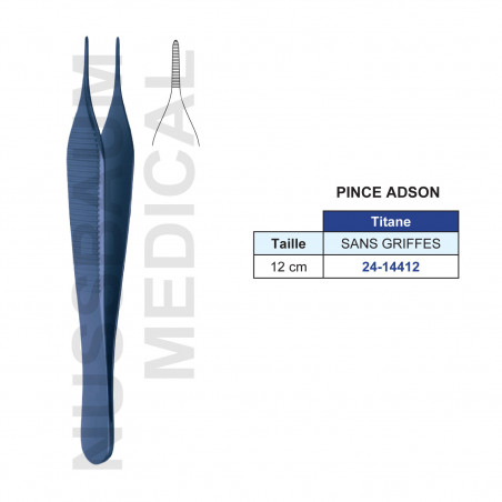 Pince Adson Titane 12cm