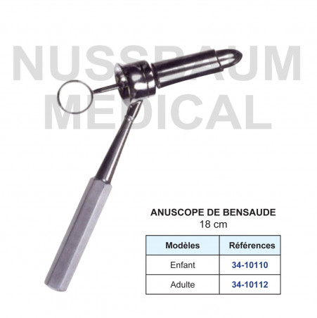Anuscope de Bensaude distribué par Nussbaum Médical