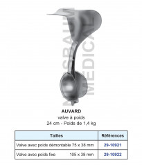 Valve à poids d'Auvard distribuée par Nussbaum Médical