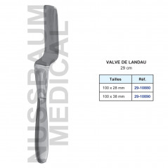 Valve Landau de 29 cm distribuée par Nussbaum Médical