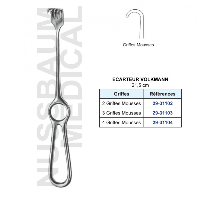 Kopie von Ecarteur de Mannerfelt 16 cm double spatulé