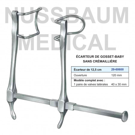 Ecarteur de Gosset-Baby sans crémaillère 12,5 cm