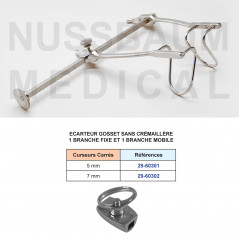 Ecarteur Gosset avec 1 branche mobile
