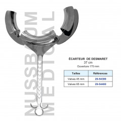 Ecarteur de Desmaret distribué par Nussbaum Médical fabriqué en France