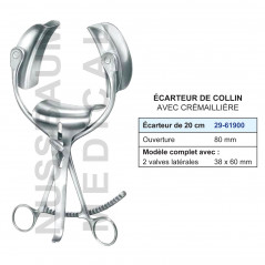 Ecarteur de Collin avec crémaillère