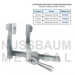 Ecarteur Finochietto modèle Adulte et Enfant sans rapprocheur