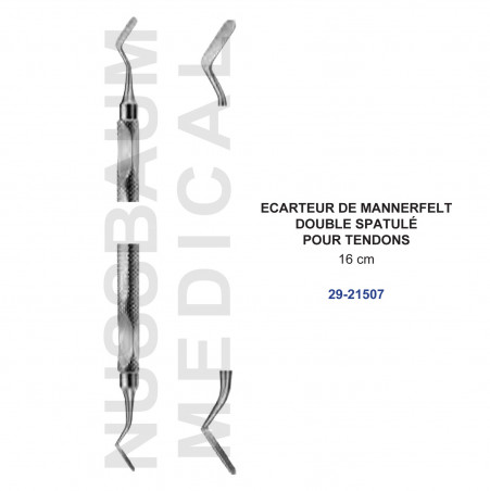 Ecarteur de Mannerfelt 16 cm double spatulé