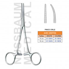 Pince Crile Avec et Sans Griffes