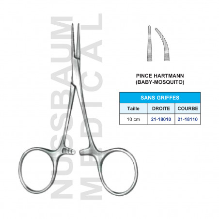 Pince Hartmann 10 cm
