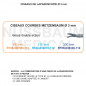 Inserts ø 3 mm ciseaux Metzenbaum courbes lames double action