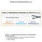 Inserts ø 3 mm pince à préhension universelle droite mors double action