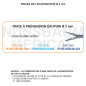 Inserts ø 3 mm pince à préhension Dauphin mors double action Inserts ø 3 mm pince à préhension Dauphin mors double action
