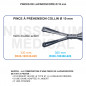 Inserts ø 10 mm pince à préhension Collin mors double action