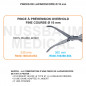 Inserts ø 10 mm pince à préhension fine courbe Overhold mors double action