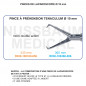 Inserts ø 10 mm pince à préhension Tenaculum mors double action