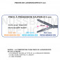 Inserts ø 5 mm pince à préhension Dauphin mors double action Inserts ø 5 mm pince à préhension Dauphin mors double action