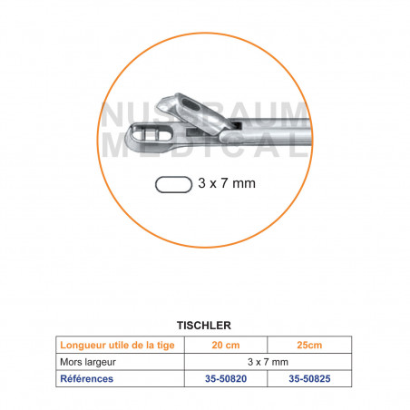 Pince à biopsie Tischler 3 x 7 mm