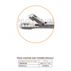 Pince à biopsie avec poignée spéciale