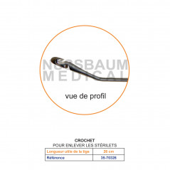 Crochet pour enlever les stérilets