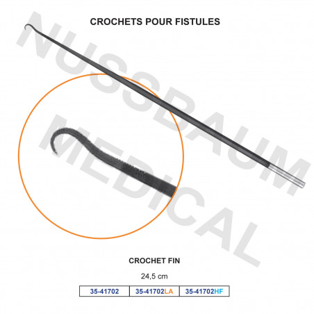 Crochets pour fistules