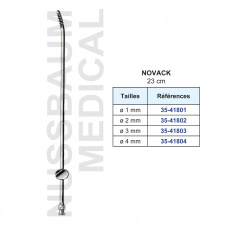 Curette à biopsie Novack de 23 cm distribuée par Nussbaum Médical