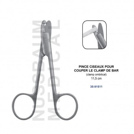 Pince ciseaux pour couper le clamp ombilical distribuée par Nussbaum Médical