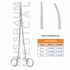 Pince de Bengolea avec griffes distribuée par Nussbaum Médical