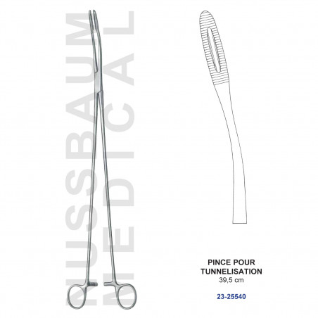 Pince pour tunnelisation 39,5 cm distribuée par Nussbaum Médical