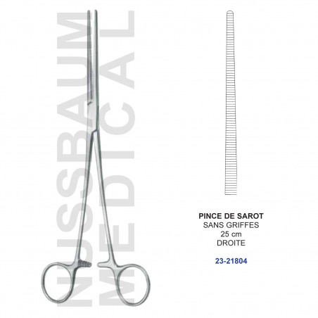 Pince de Sarot 25 cm Sans Griffes