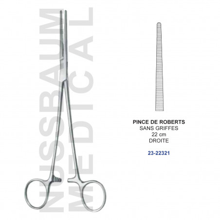 Pince de Roberts 22 cm Sans Griffes