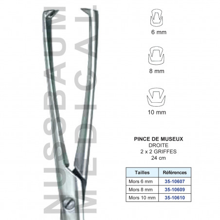 Pince Museux 2x2 griffes