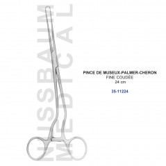 Pince Museux-Palmer-Cheron fine coudée