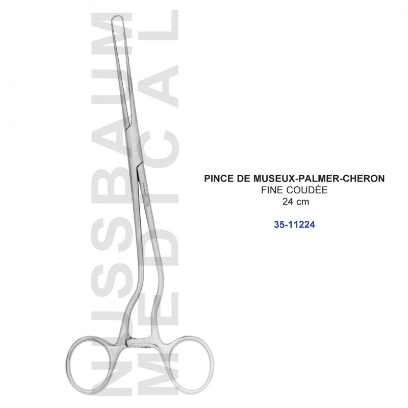 Pince Museux-Palmer-Cheron fine coudée Pince Museux-Palmer-Cheron fine coudée