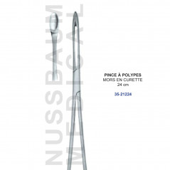 Pince à polypes Mors en curette 24 cm