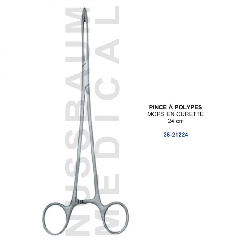 Pince à polypes Mors en curette 24 cm