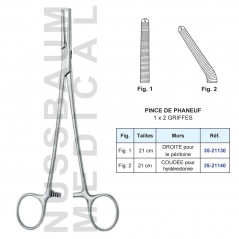 Pince de Phaneuf 1x2 griffes distribuée par Nussbaum Médical