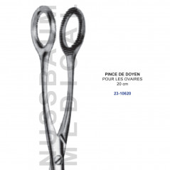 Pince de Doyen pour les ovaires