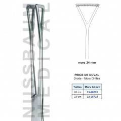 Pince de Duval mors 24 mm distribuée par Nussbaum Médical