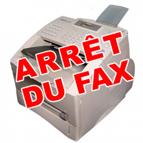 Arrêt d'exploitation de la ligne du fax